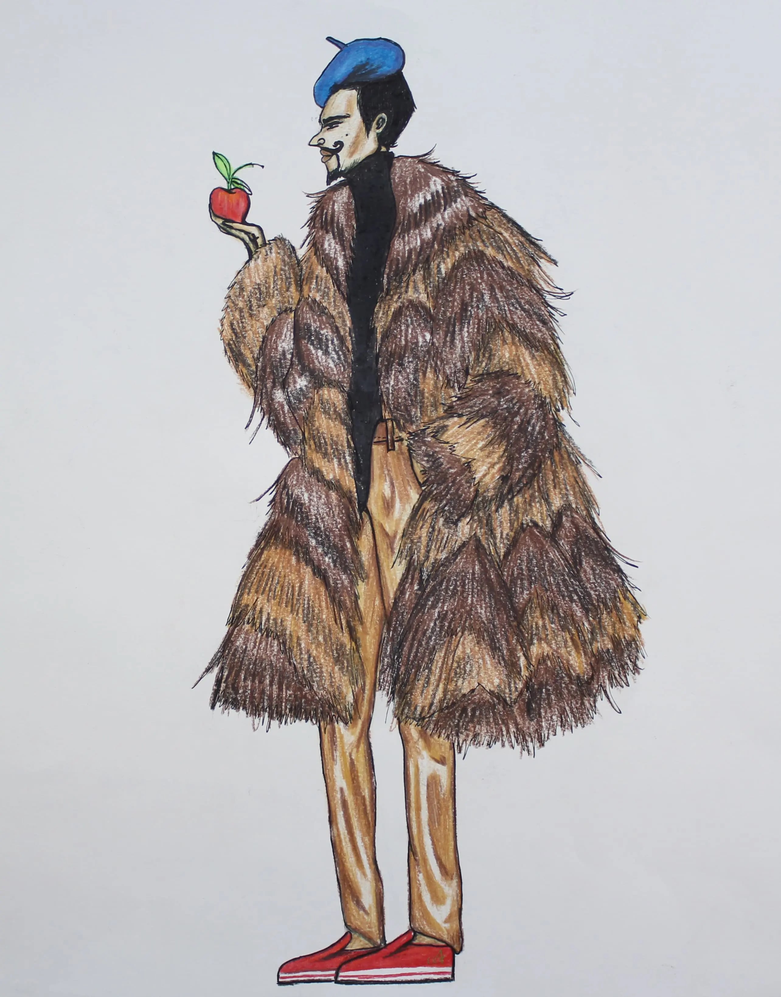 Desenho de moda de Alexsander P. Cabral