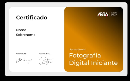 Certificado oficial da Academia Brasileira de Arte