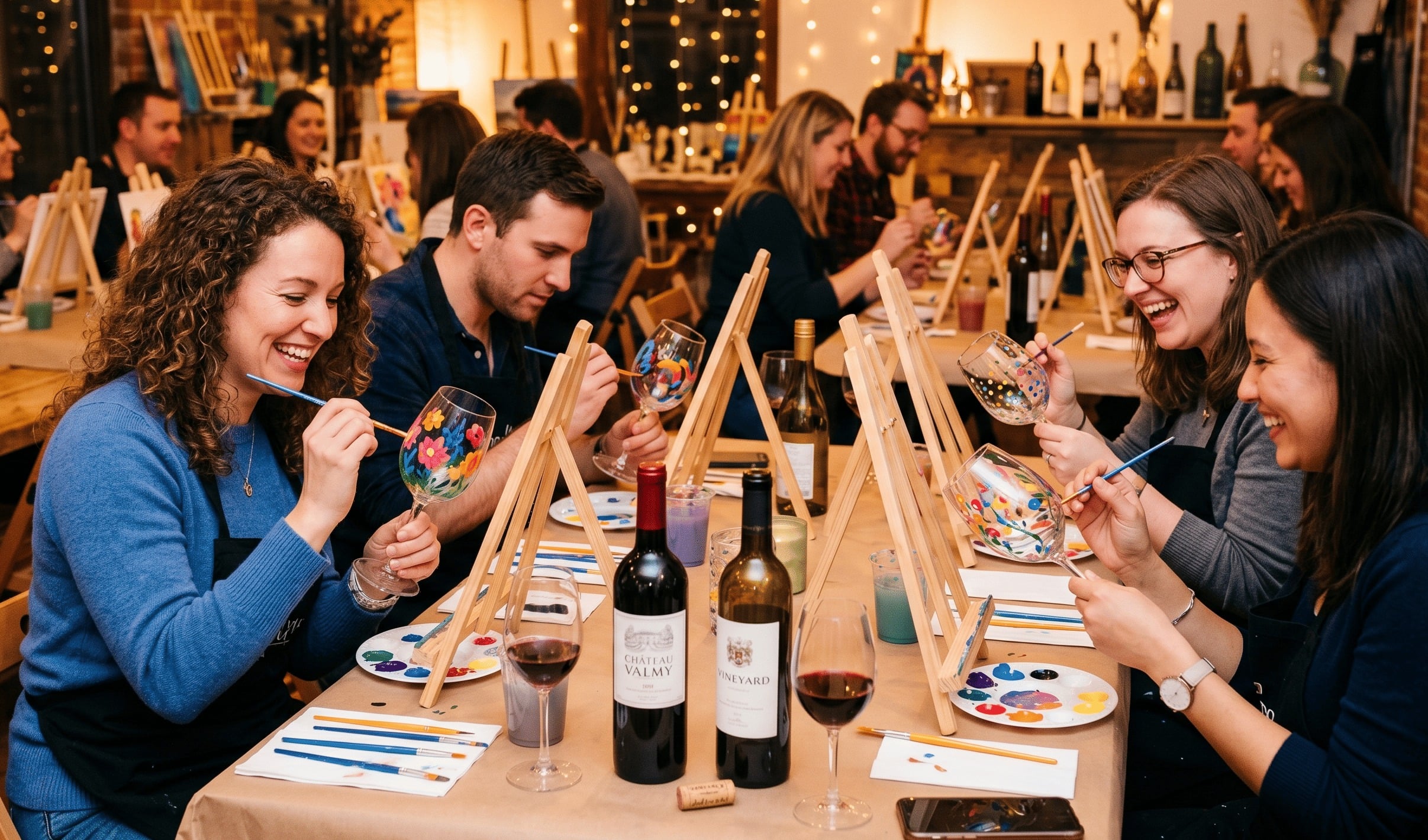 Oficina de Taças: Pintura, Queijo e Vinho - 3ª Edição