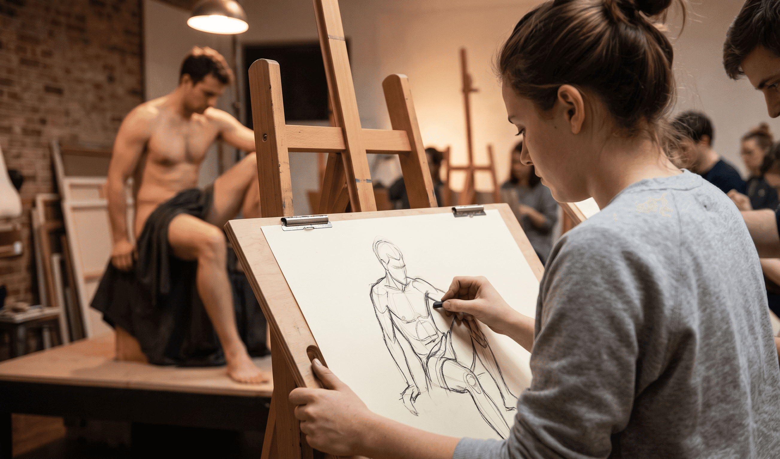 Olhar e Proporção: Workshop Técnico de Desenho com Modelo Vivo - 3ª Edição