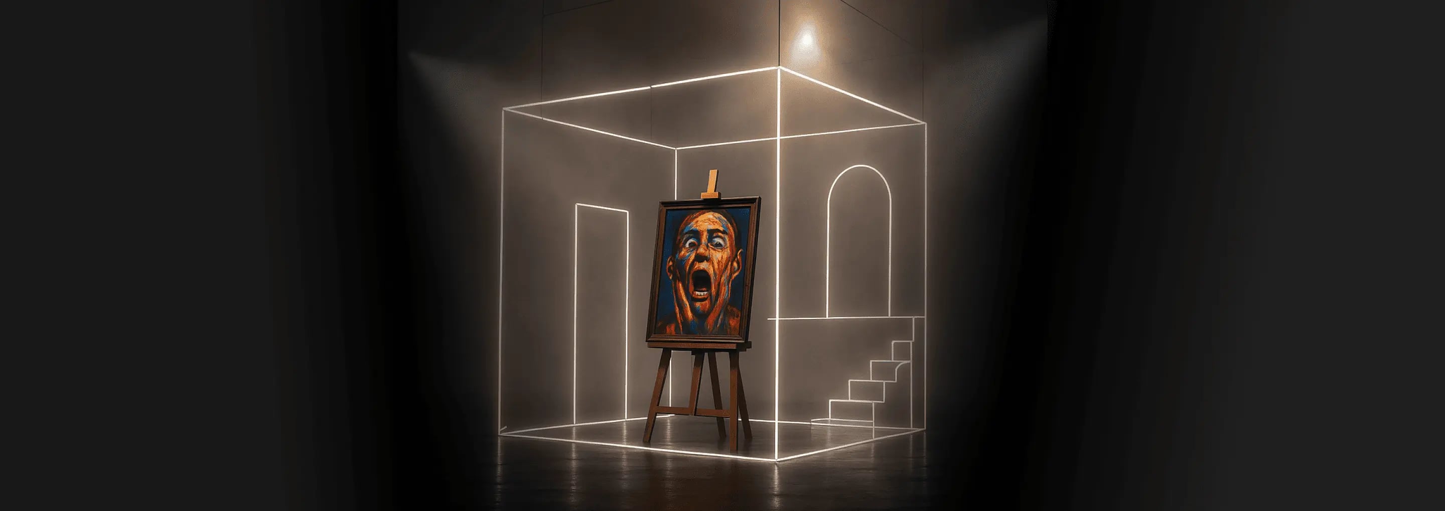 obra de arte inspirada na obra o grito de Edvard Munch