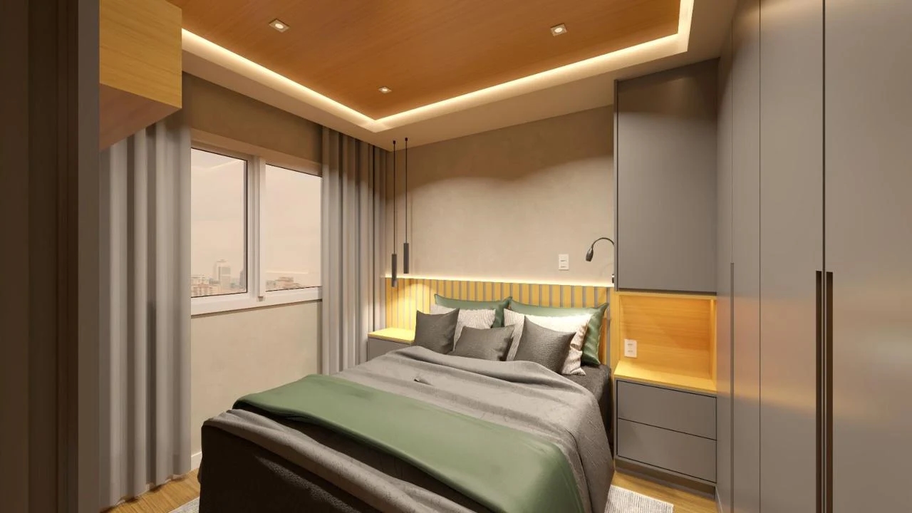 Design de um quarto feito pelo designer Danilo Motta