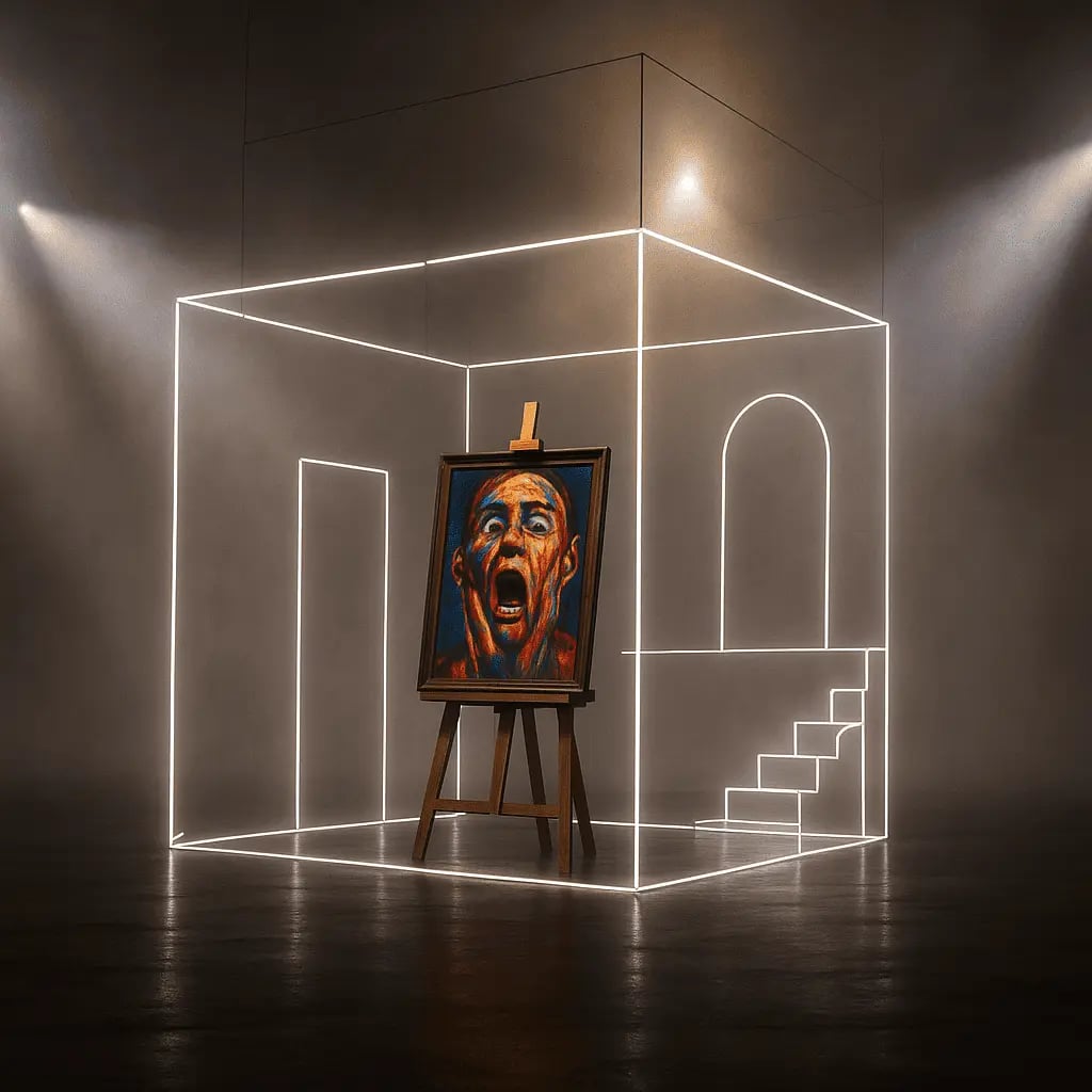 Obra de arte inspirada na obra o grito