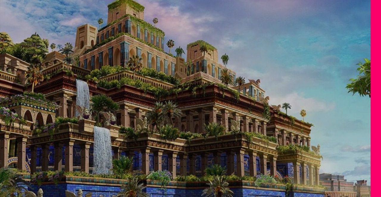 Висячие сады ассирийской царицы Семирамиды в Вавилоне