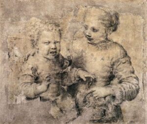 A Partida de Xadrez - detalhes da obra de Sofonisba Anguissola